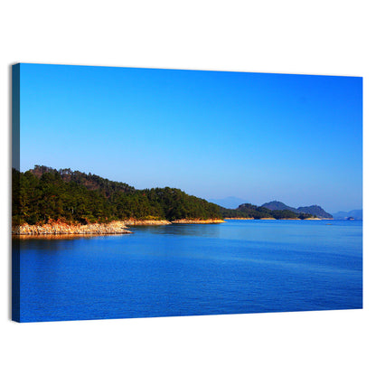 Qiandao Lake Rocky Shoreline Wall Art