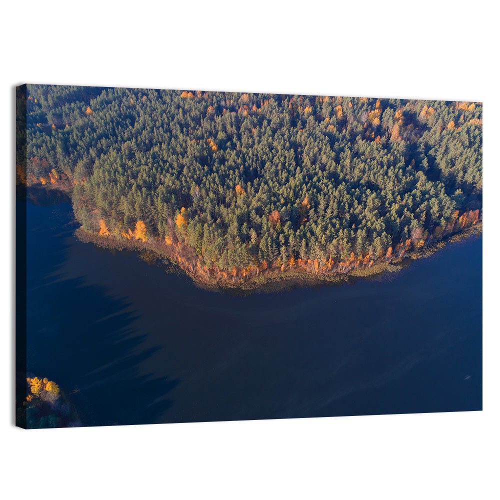 Lake Dolysets Aerial View Wall Art