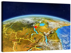 East Africa Great Lakes from Space Wall Art