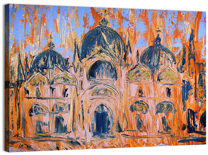 St Mark's Basilica, San Marco Square Wall Art as a canvas print