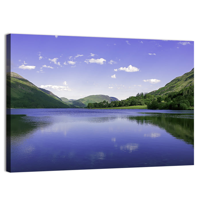 Cumbria Lake Reflection Wall Art as a canvas print