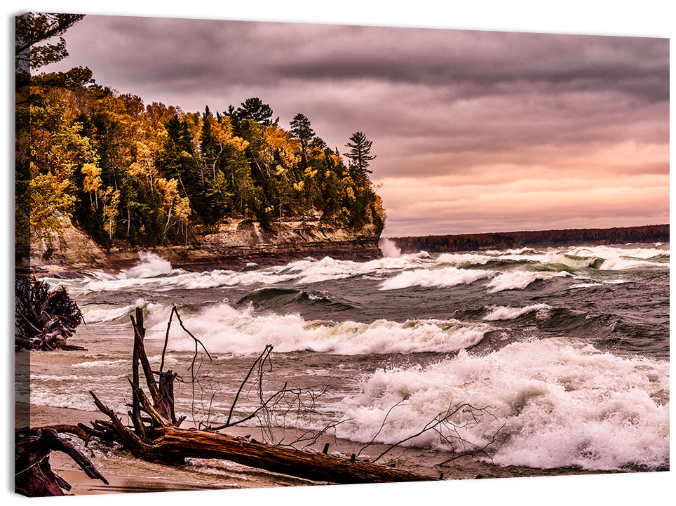 Stormy Michigan Lakeshore Wall Art