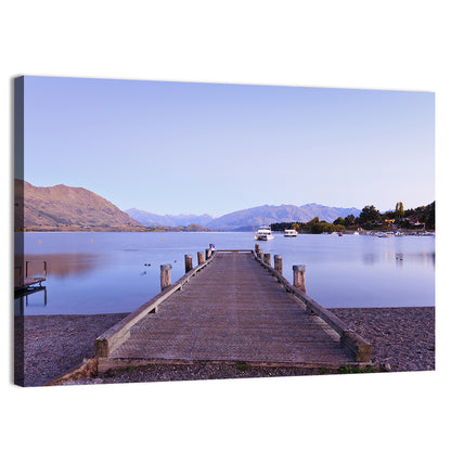 Wanaka Pier at Twilight Wall Art