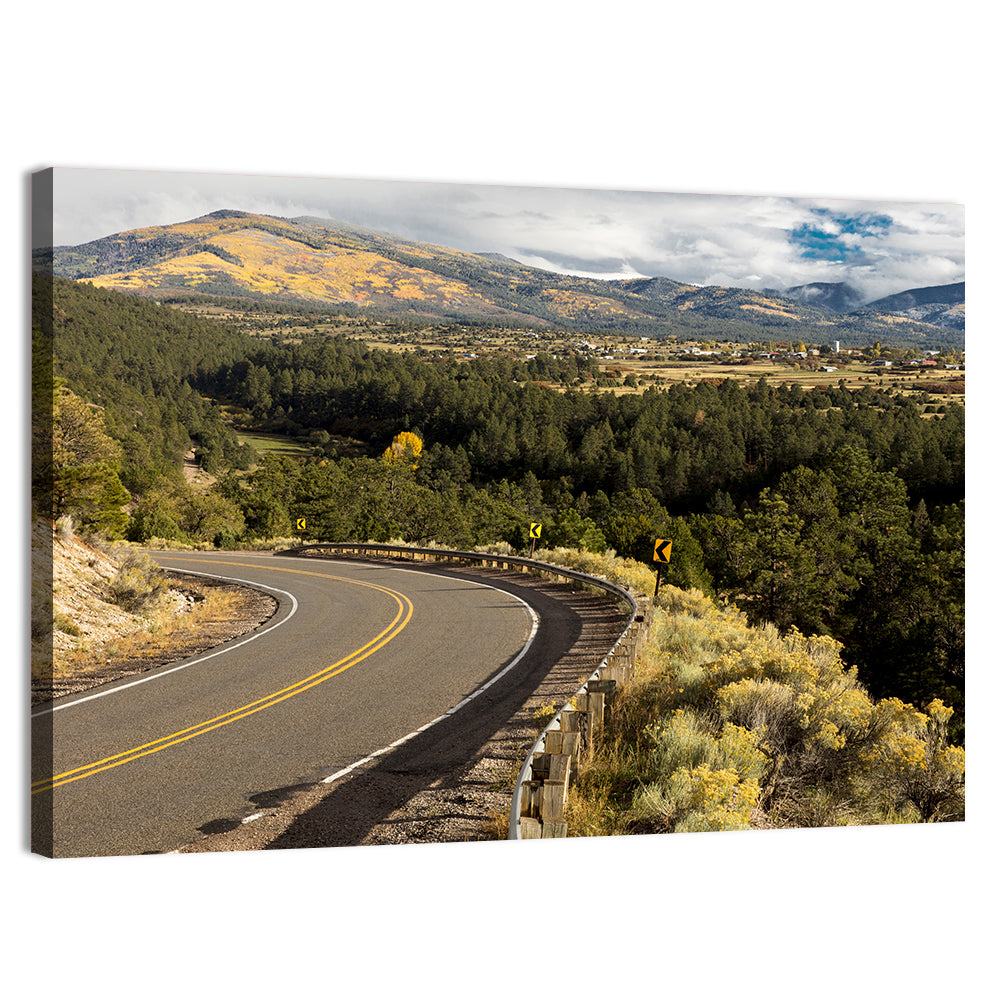 Road to Taos Wall Art, canvas print, landscape