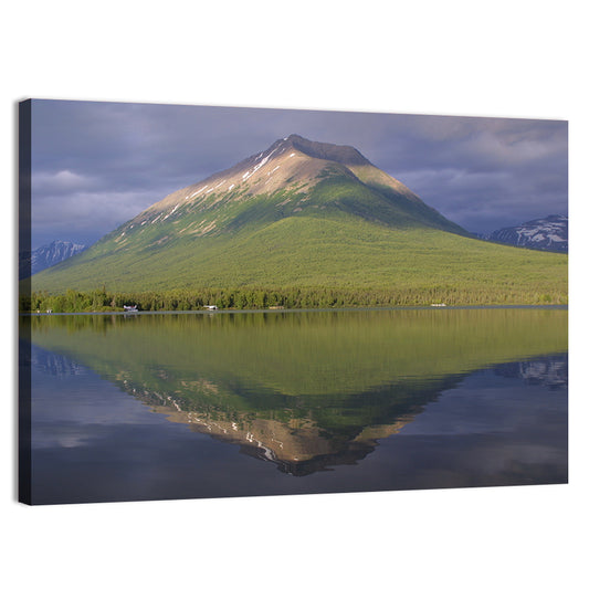 Mount Tanalian from Lake Clark  Wall Art