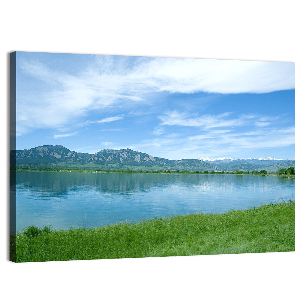 Boulder Reservoir and Flatirons Wall Art