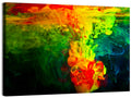 Dynamic Ink Plumes Abstract Wall Art