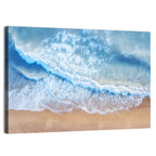 Aerial Turquoise Beach Waves Wall Art
