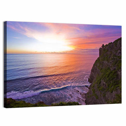 Uluwatu Temple Sunset Wall Art