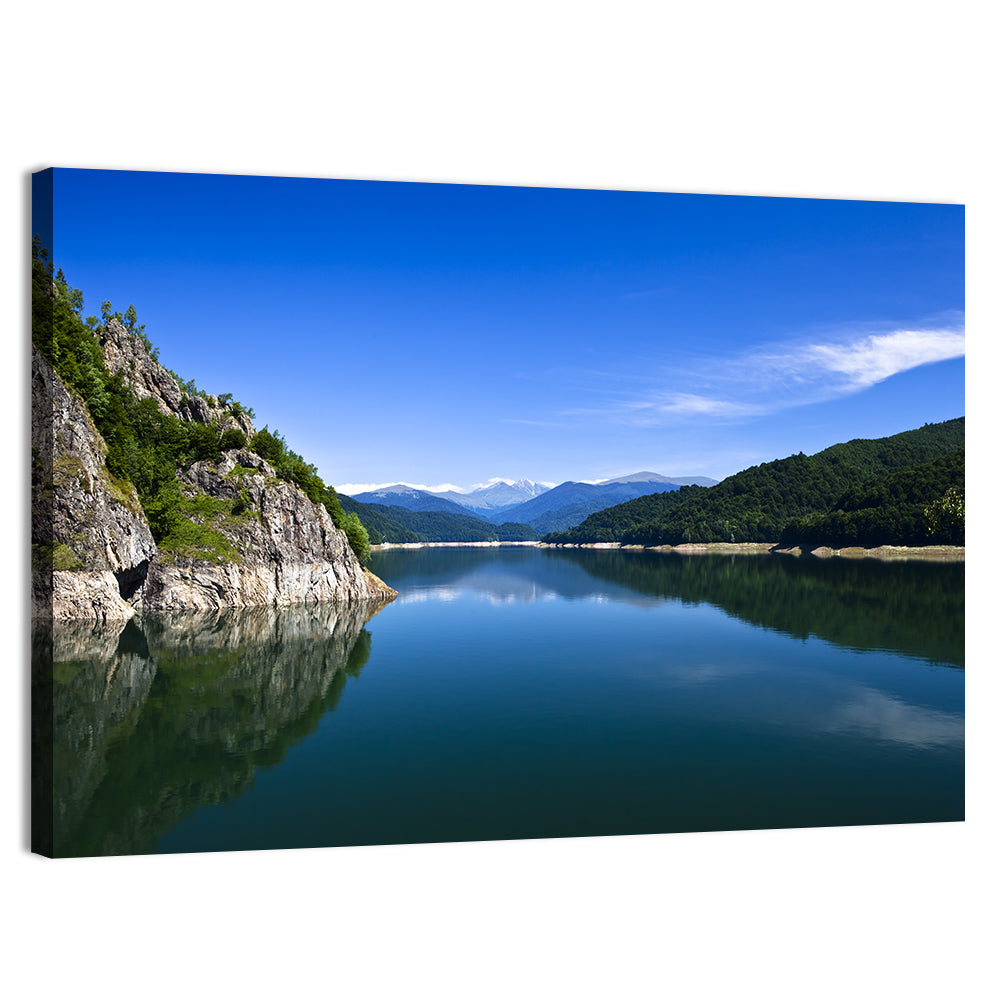 Calm Mountain Lake Reflection Wall Art
