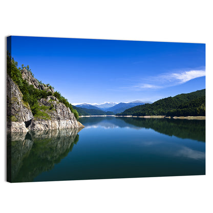 Calm Mountain Lake Reflection Wall Art