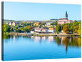 Roudnice Castle Riverbank Reflections Wall Art