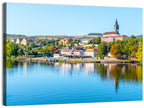 Roudnice Castle Riverbank Reflections Wall Art