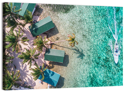 Tobacco Caye Aerial View Wall Art
