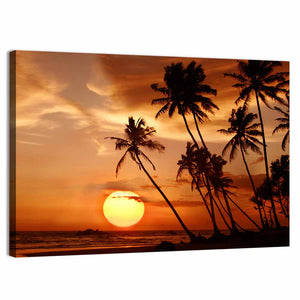 Sri Lankan Beach Sunset Wall Art