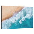 Aerial Turquoise Beach Waves Wall Art
