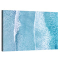 Twin Breaking Waves Over Turquoise Sea Wall Art
