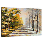 Autumn to Winter Forest Path Wall Art