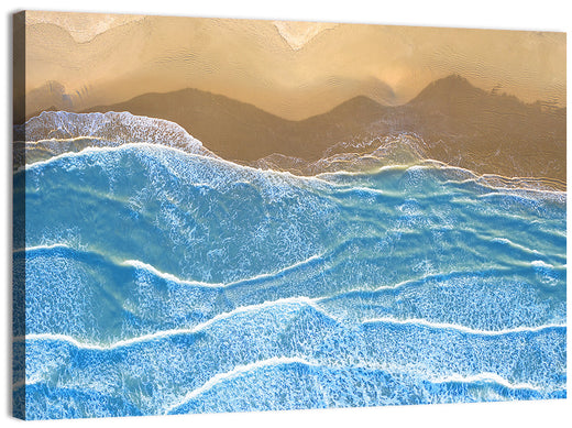 Aerial Azure Beach Wall Art