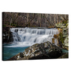 Fenwick Mines Mossy Rock Waterfall Wall Art