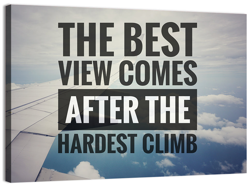 After the Hardest Climb Wall Art, canvas print, landscape
