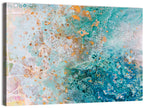 Teal Water Drops Abstract Wall Art