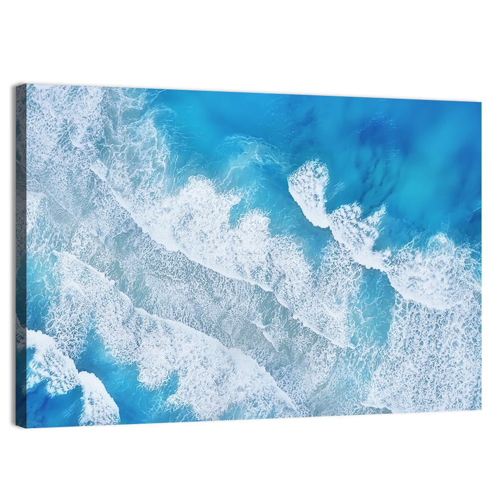 Aerial Turquoise Waves Wall Art