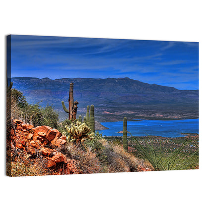 Roosevelt Lake Saguaro Vista Wall Art