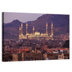 Al-saleh Mosque at Dusk Wall Art