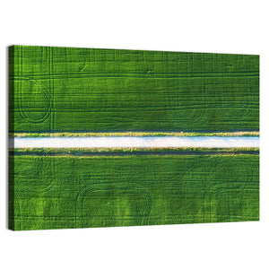 Farm Field Aerial Wall Art