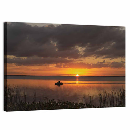 Lake Apopka Sunset Silhouette Wall Art