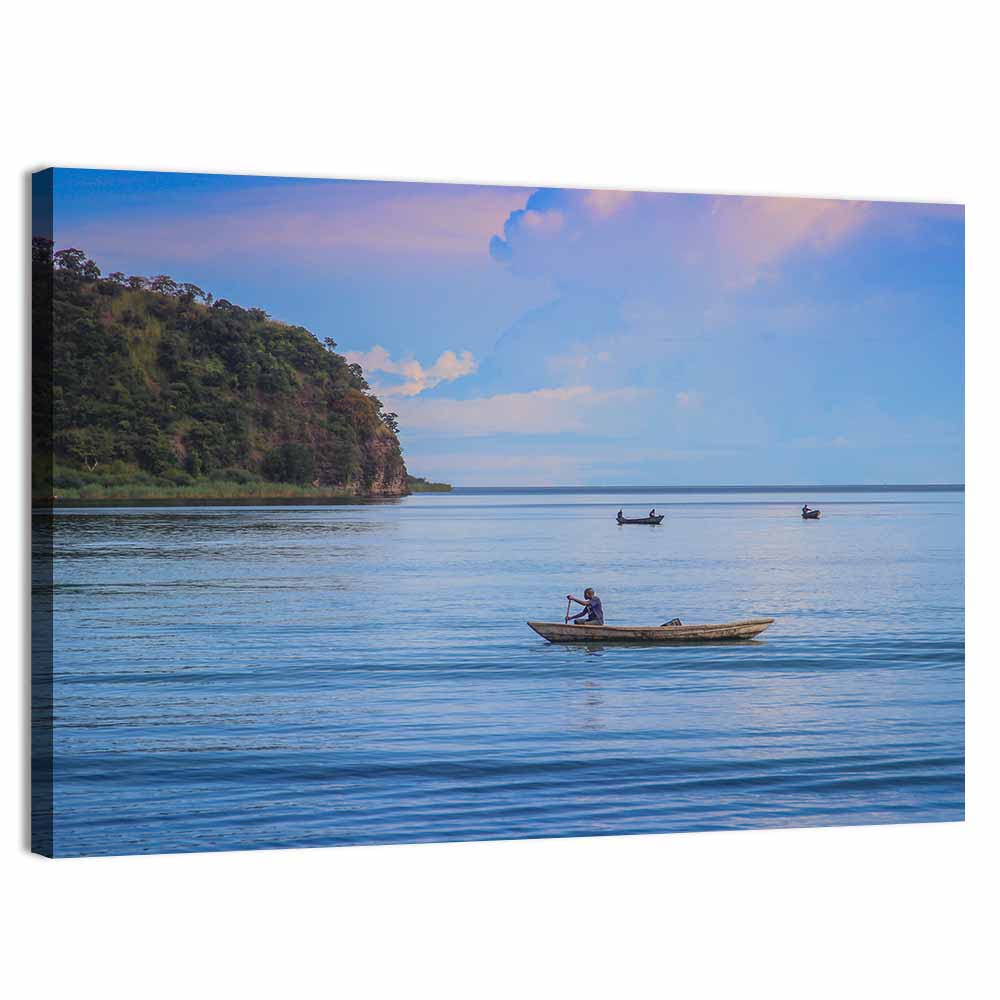 Wooden Boat on Lake Tanganyika Wall Art