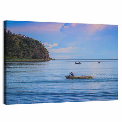 Wooden Boat on Lake Tanganyika Wall Art