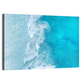 Turquoise Aerial Ocean Waves Wall Art