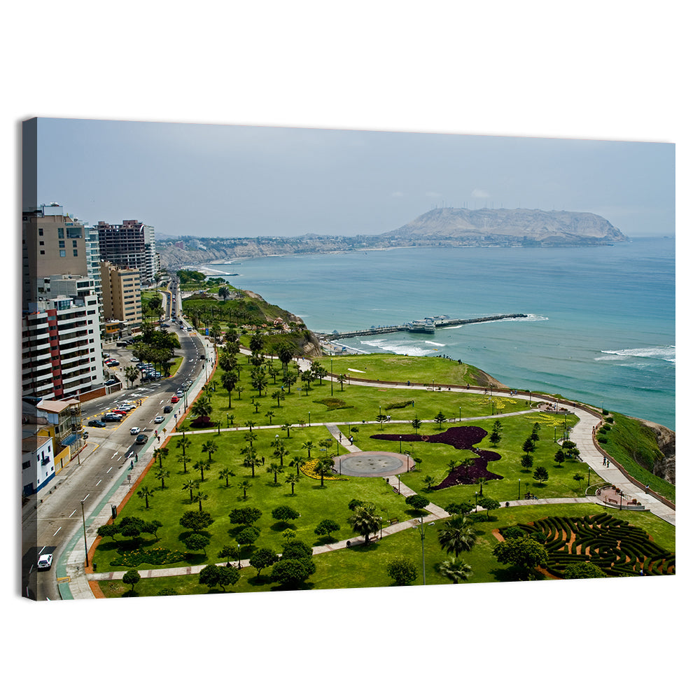 Miraflores Park Overlook, Lima Wall Art, canvas print, landscape