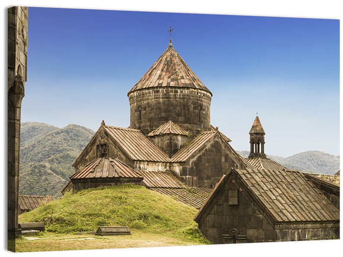 Haghartsin Monastery Stone Dome Wall Art as a canvas print