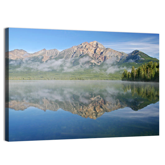 Pyramid Mountain Reflection Wall Art