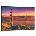 Golden Gate Bridge at Sunset Wall Art