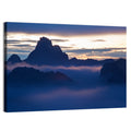 Dolomites Sunrise Silhouette Wall Art