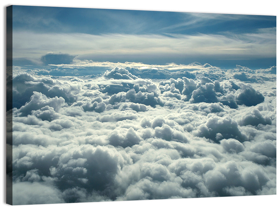 Aerial View Above Clouds Wall Art