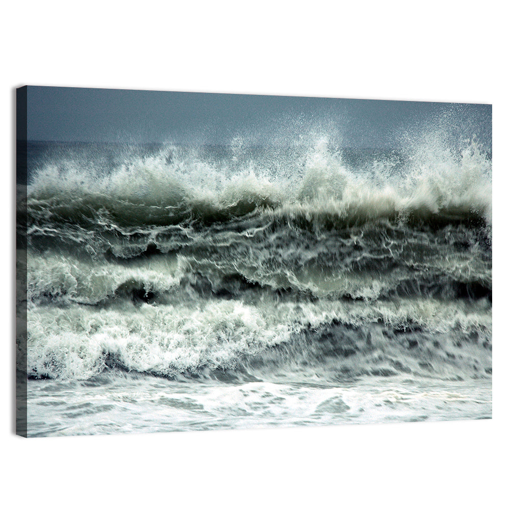 Stormy Coastline Wave Wall Art