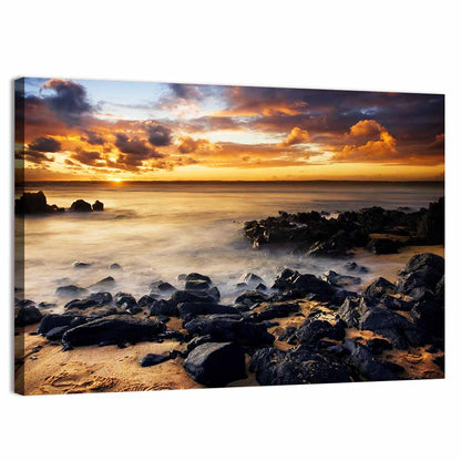 Phillip Island Sunset Silhouettes Wall Art
