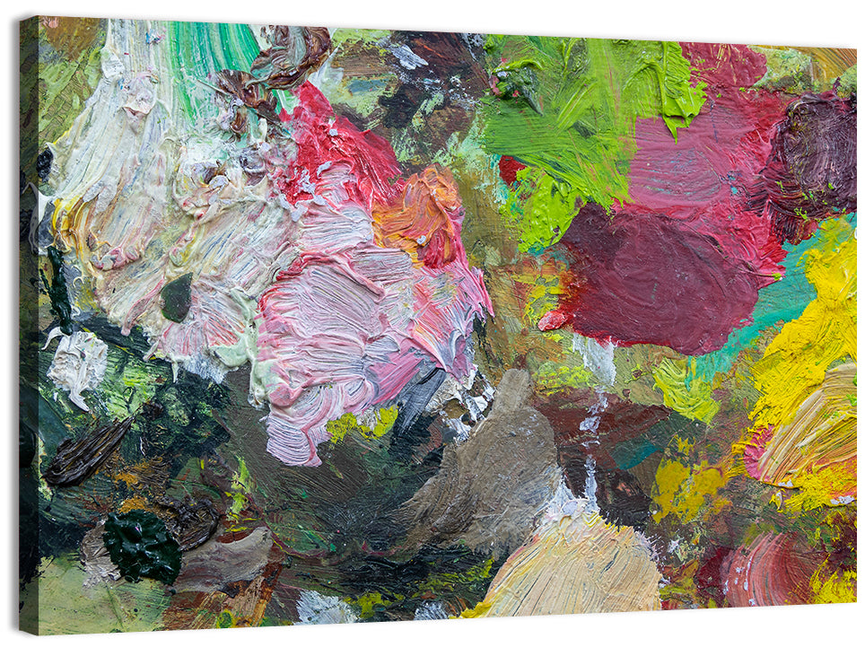 Hand Drawn Abstract Palette Wall Art, canvas print, landscape