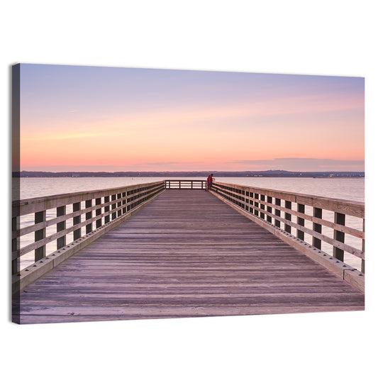 New Haven Wooden Pier Wall Art