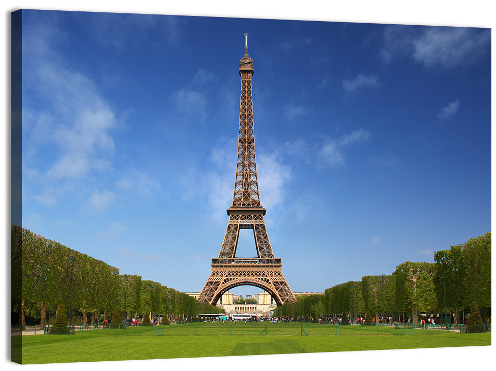 Eiffel Tower Park View Wall Art, canvas print, landscape