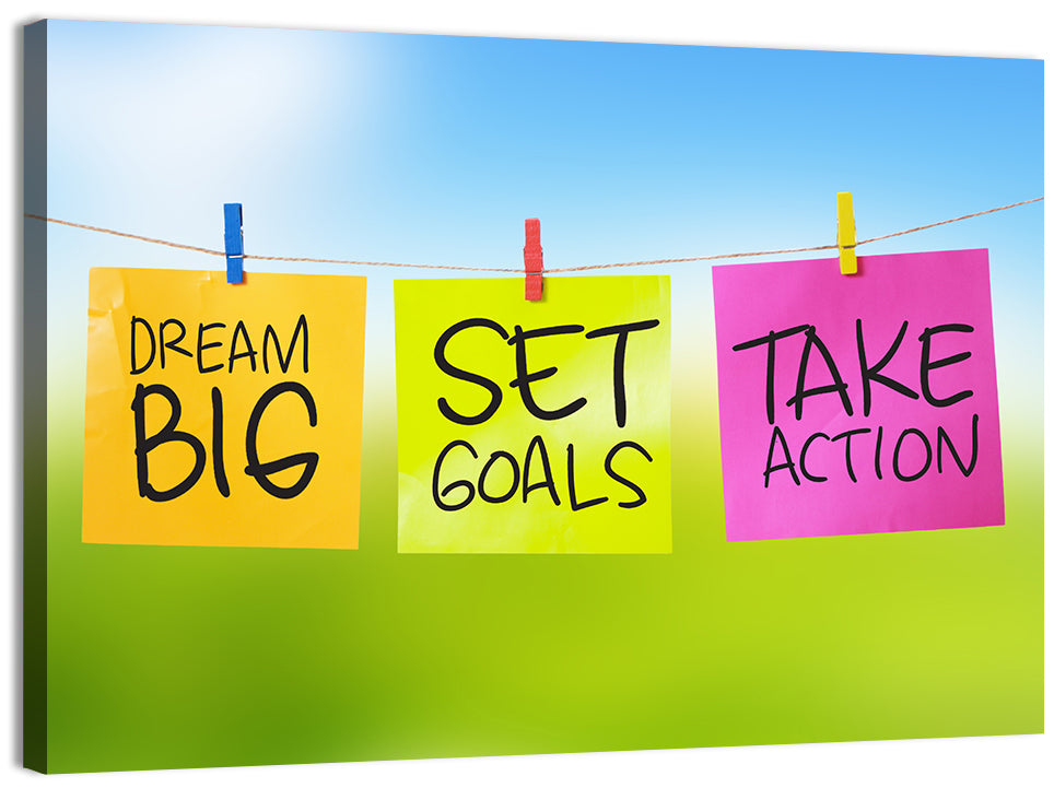Dream Big Sticky Note Trio Wall Art