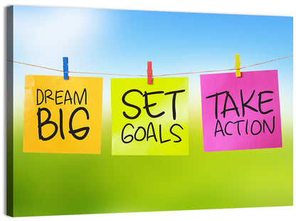 Dream Big Sticky Note Trio Wall Art