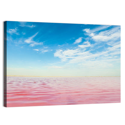 Pink Lake Horizon Wall Art