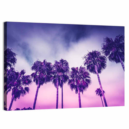Venice Beach Palm Silhouettes Wall Art