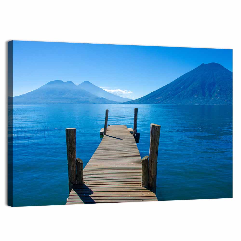 Lake Atitlán Pier View Wall Art